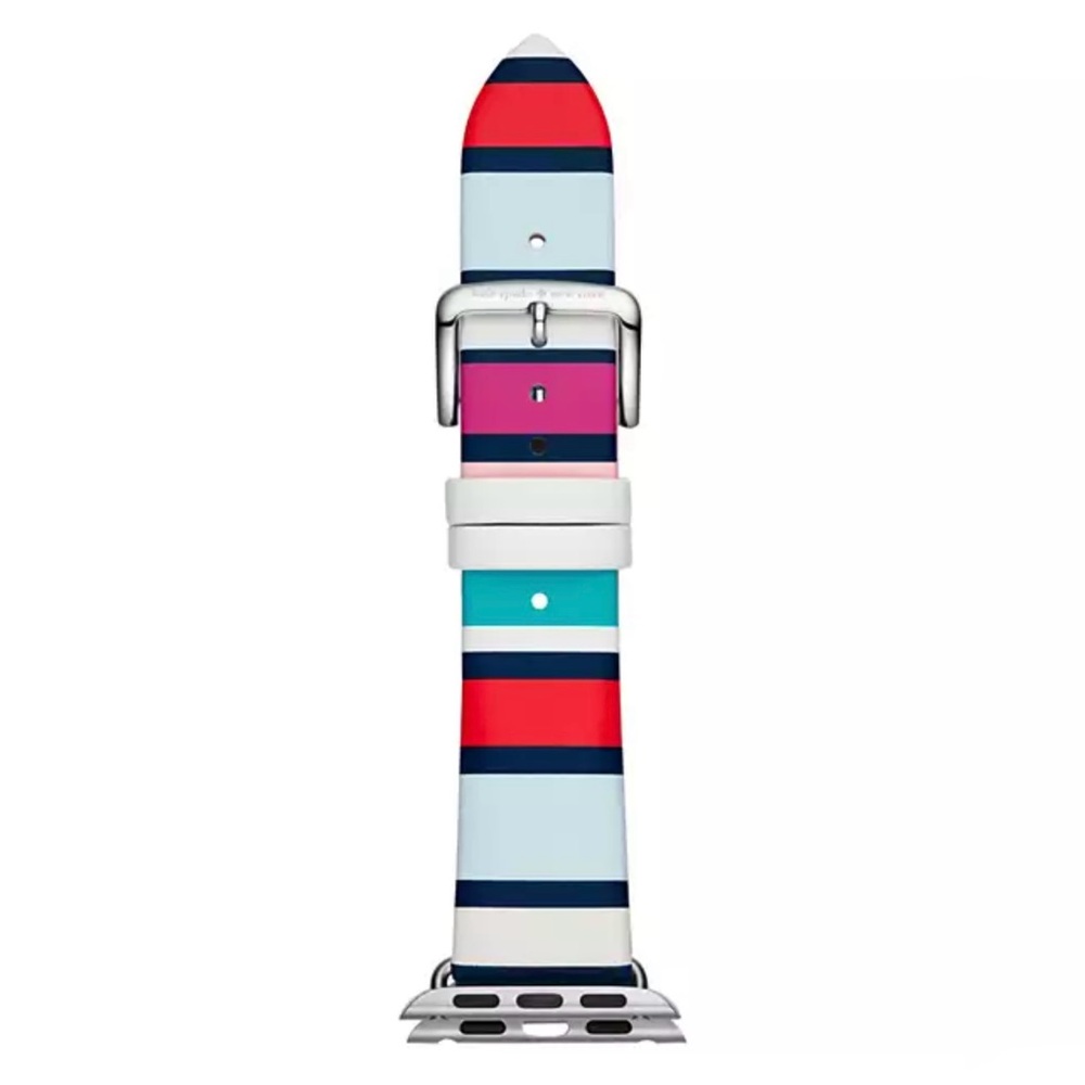 Kate Spade New York 38/40/41mm Striped Leather Apple Watch Strap: NIB - Sold Out
